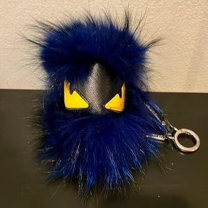 Fendi fuzzy Key chain very cute